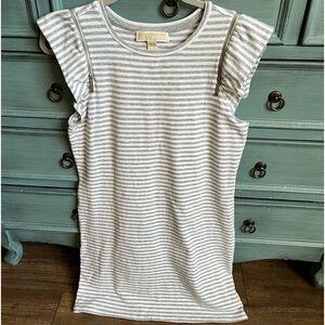 MICHAEL KORS CUTE DRESS WITH CAP SLEEVES AND ACCENT ZIPPERS IN FRONT